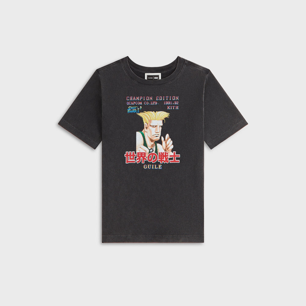 Capcom Kith Kids Guile Champion Vintage Tee - Black