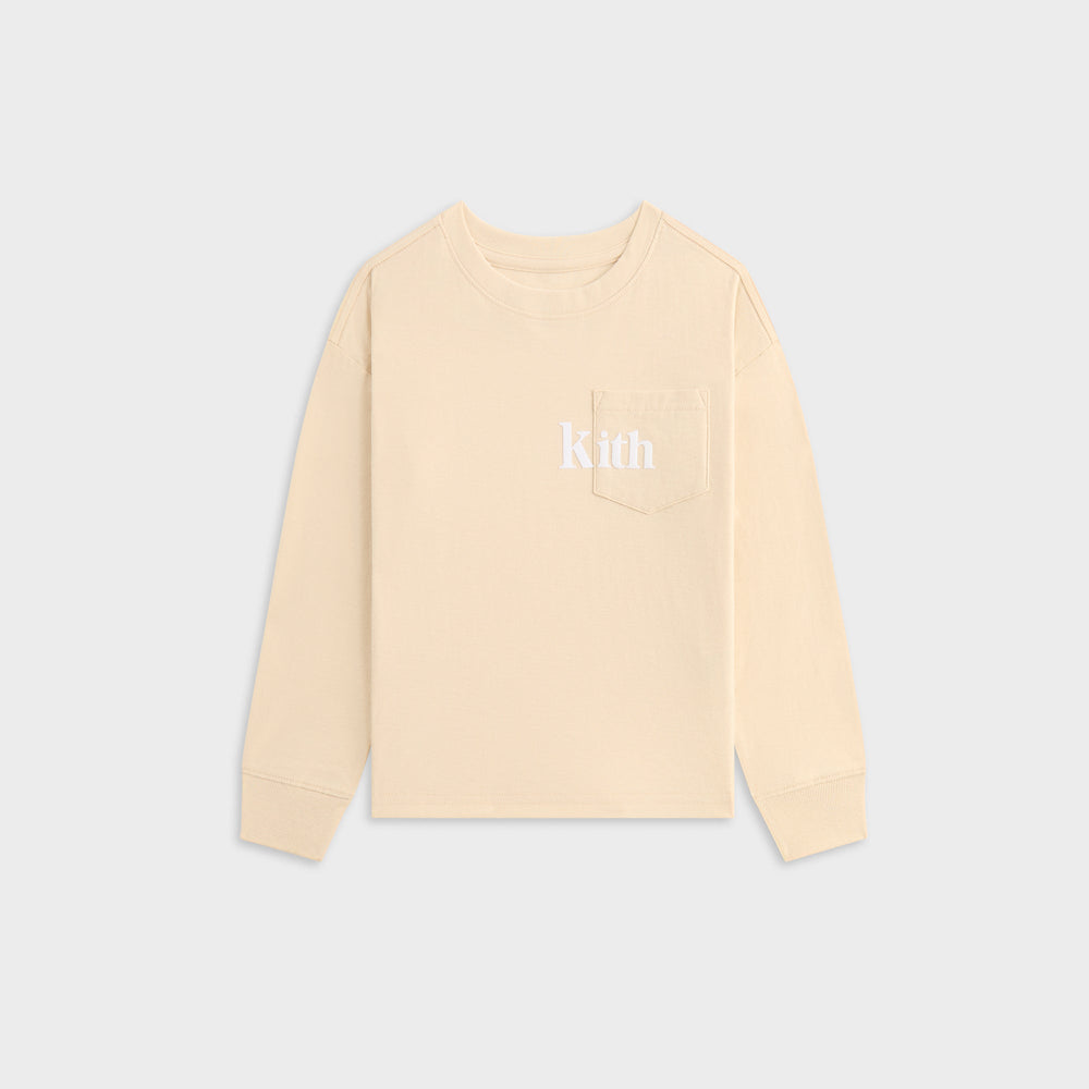 Kith Kids Long Sleeve Quinn II Tee - Veil