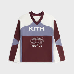 Kith Kids Just Us Blocked Malik Jersey - Magma