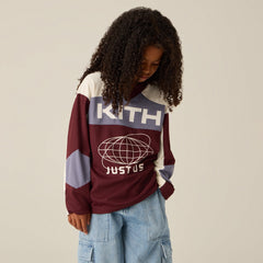 Kith Kids Just Us Blocked Malik Jersey - Magma
