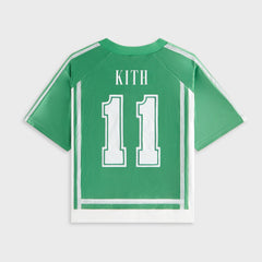 Kith Kids NY to the World Faille Leon Jersey - Parrot