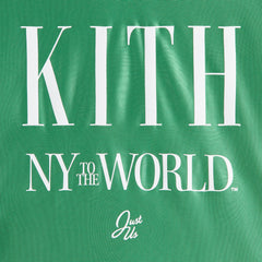 Kith Kids NY to the World Faille Leon Jersey - Parrot