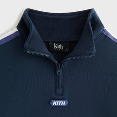 Kith Kids Blocked Cropped Jasper Quarter Zip - Nocturnal