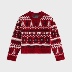 Kithmas Kids Fair Isle Chenille Crewneck - Allure