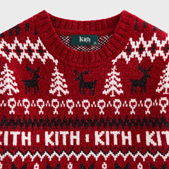 Kithmas Kids Fair Isle Chenille Crewneck - Allure