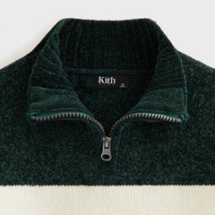 Kith Kids Color-Block Chenille Hunter Quarter Zip - Stadium