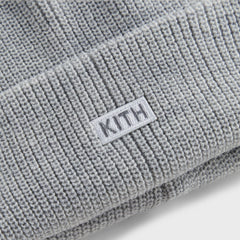 Kith Classic Beanie - Light Heather Grey