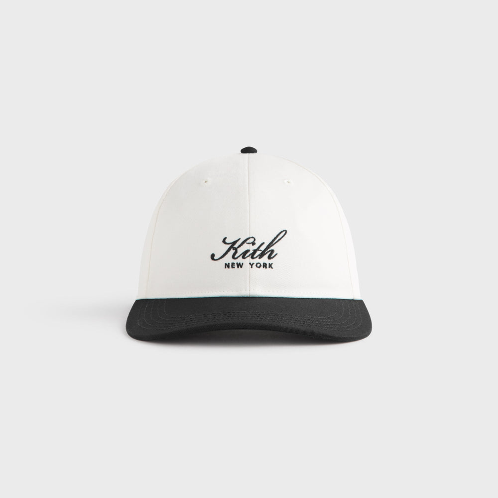 Kith Twill Two Tone New York Script Aaron Cap - Black