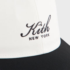 Kith Twill Two Tone New York Script Aaron Cap - Black