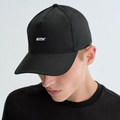 Kith Wrinkle Nylon Bay Low Pinch Crown - Black