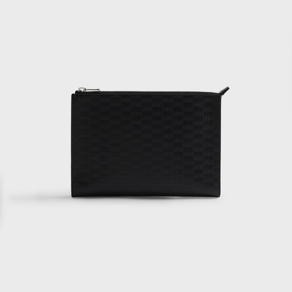Kith Monogram Zipper Pouch - Black