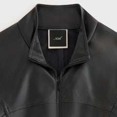 Kith Women Nita Faux Leather Zip Long Sleeve - Black