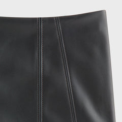 Kith Women Somi Faux Leather Hot Short - Black