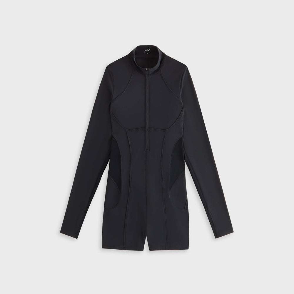Kith Women Hani Active Long Sleeve Romper - Black