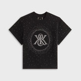 Kith Women Mulberry Vintage Studded Crest Tee - Black