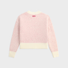 Kith Kids Novelty Fair Isle Cropped Nelson Sweater - Frosty Rose