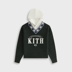 Kith Kids Knit Combo Lewis V-Neck - Stadium