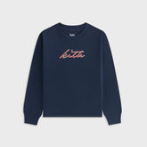 Kith Kids Signature Logo Long Sleeve Tee - Nocturnal