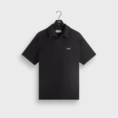 Kith Micro Waffle Drew Polo - Black