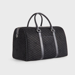 Kith Monogram Suede Traveler K40 Bag - Black