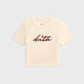 Kith Kids Signature Logo Mulberry II Tee - Sandrift