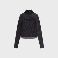 Kith Women Amina Mesh Turtleneck - Black