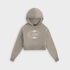 Kith Kids Cropped Celyse Sweater Hoodie - Graphite