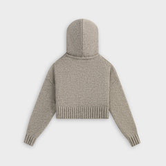 Kith Kids Cropped Celyse Sweater Hoodie - Graphite