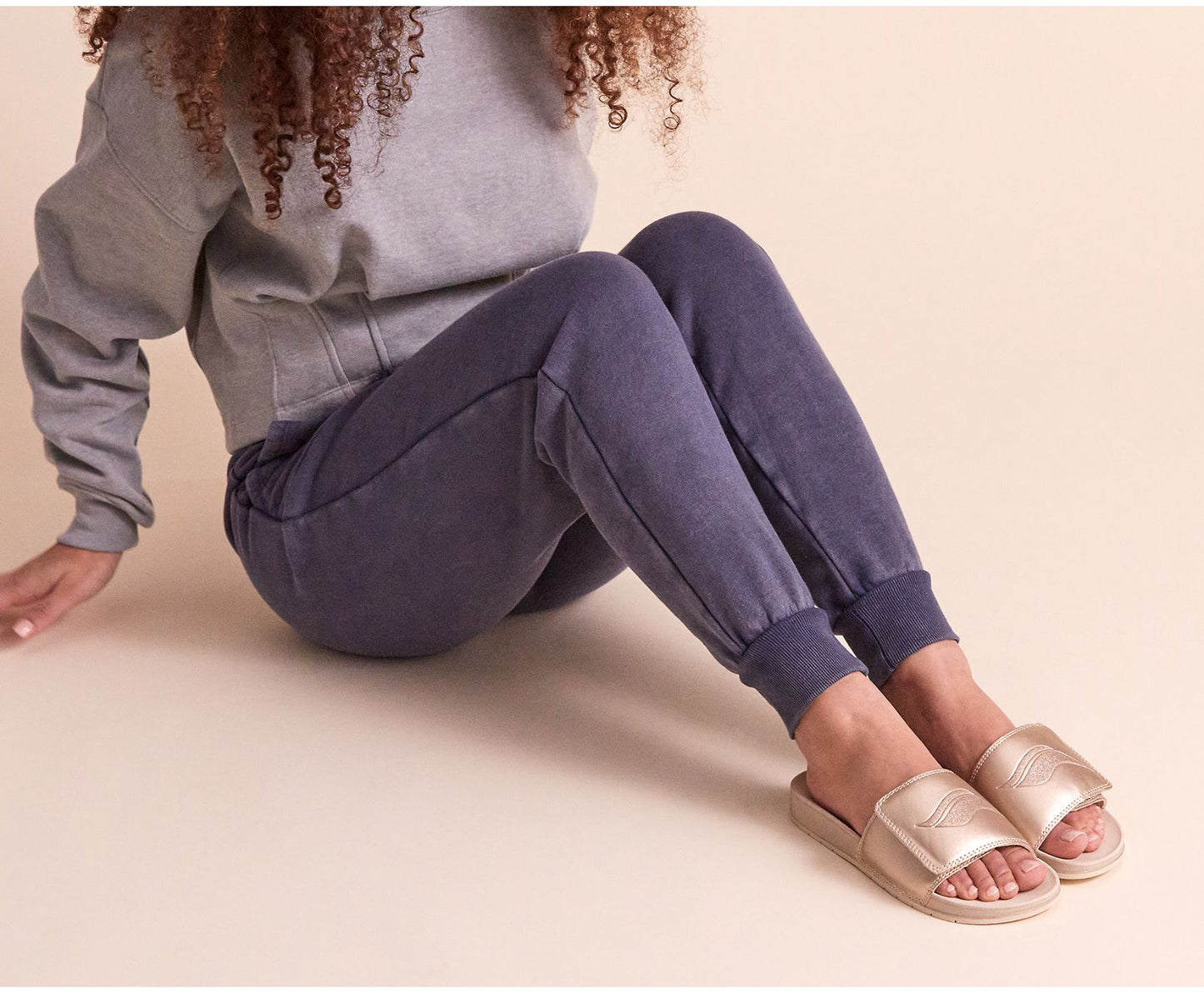 Bliss V Sandal Champagne Metallic