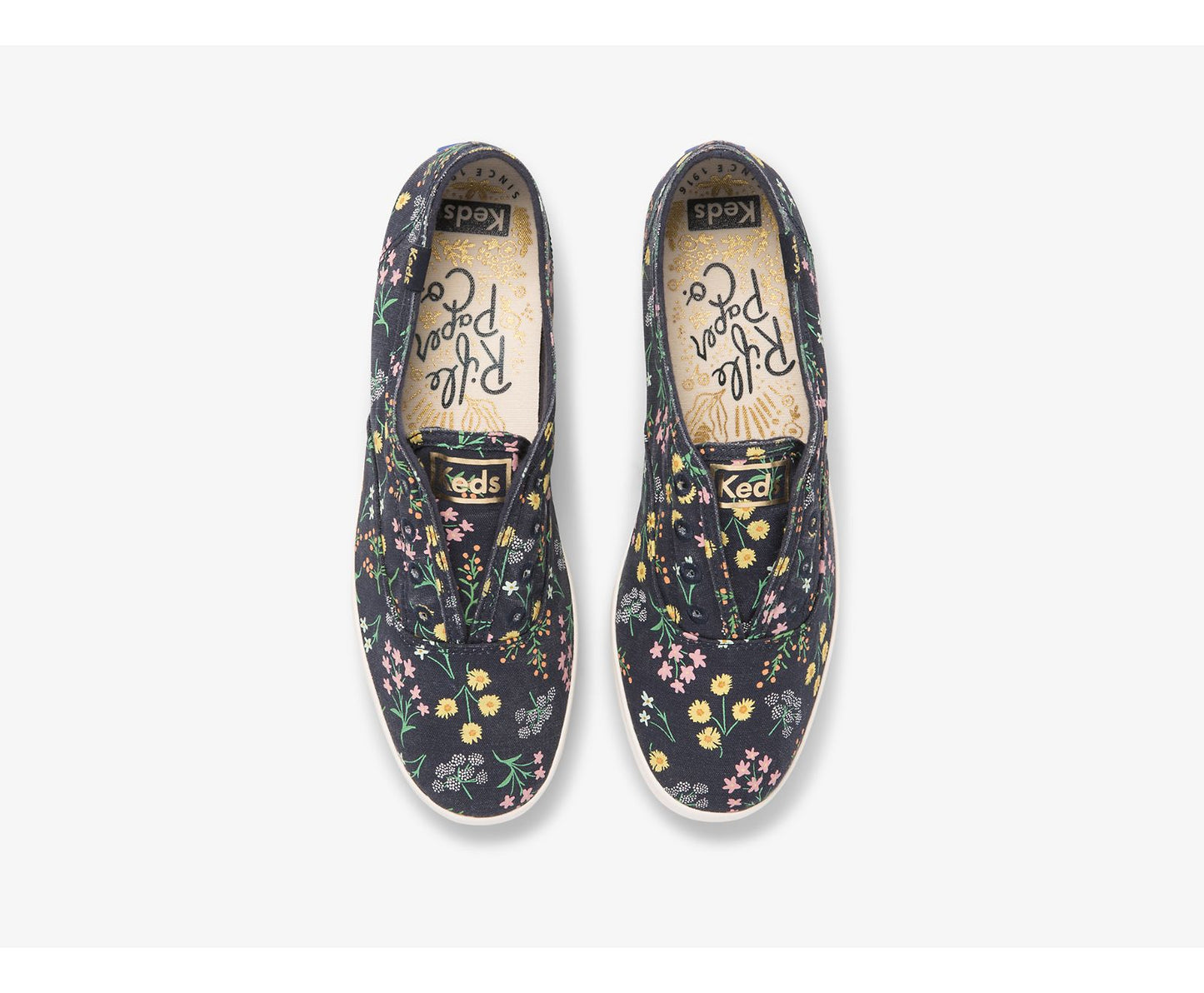 x Rifle Paper Co. Chillax Petite Fleurs Printed Navy Multi