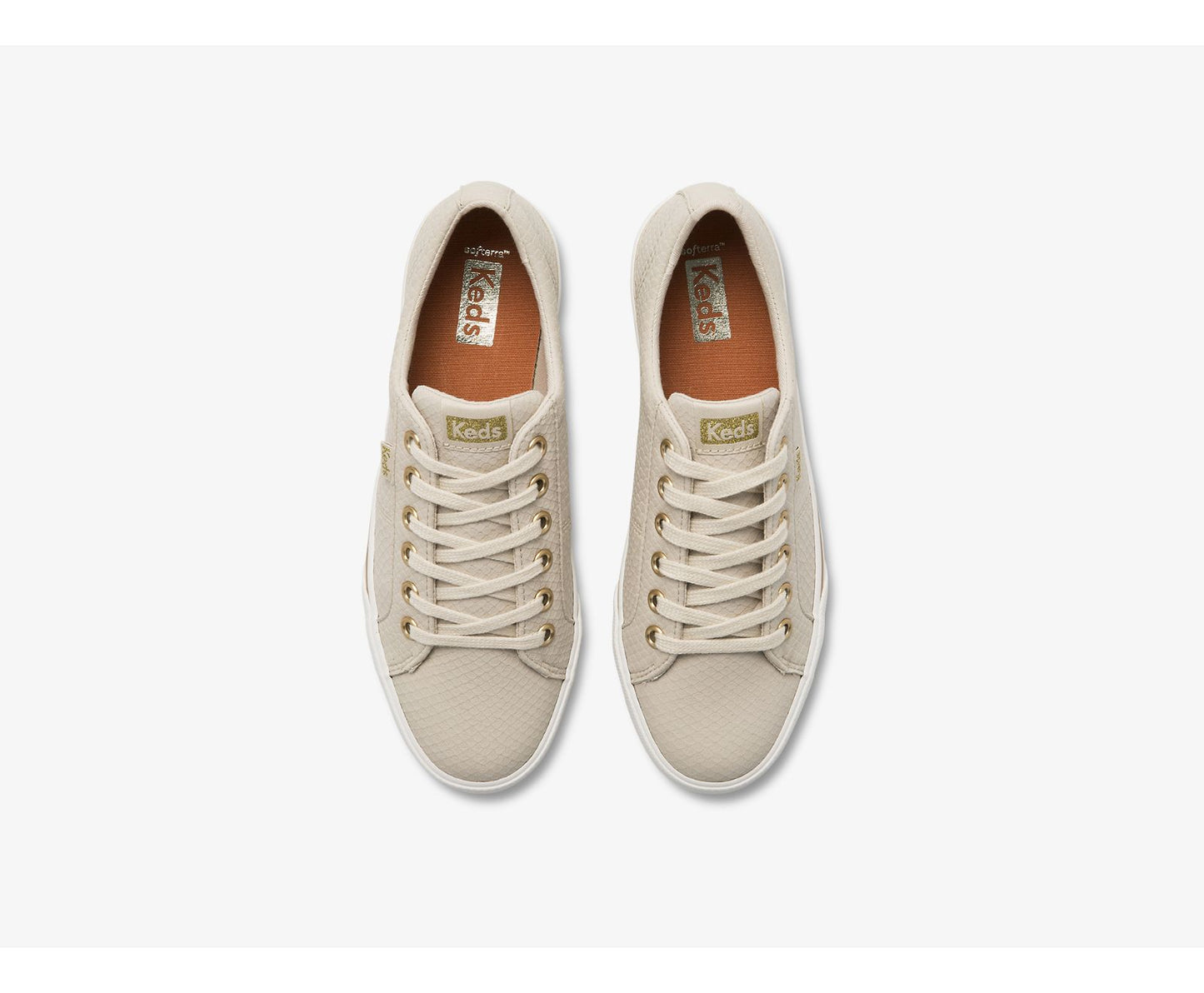 Jump Kick Duo Vegan Soft Buck + Croc Emboss Latte