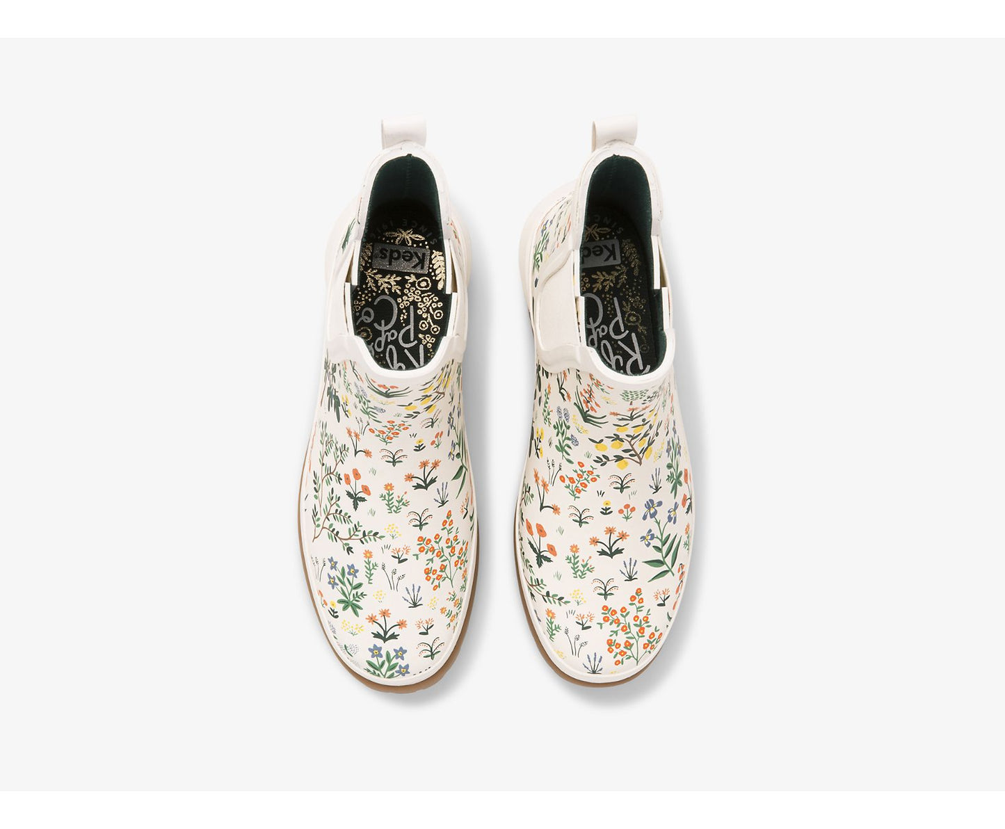 x Rifle Paper Co. Rowan Rain Boot Menagerie White Green