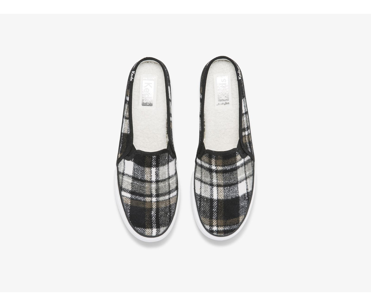 Double Decker Mule Plaid Gray