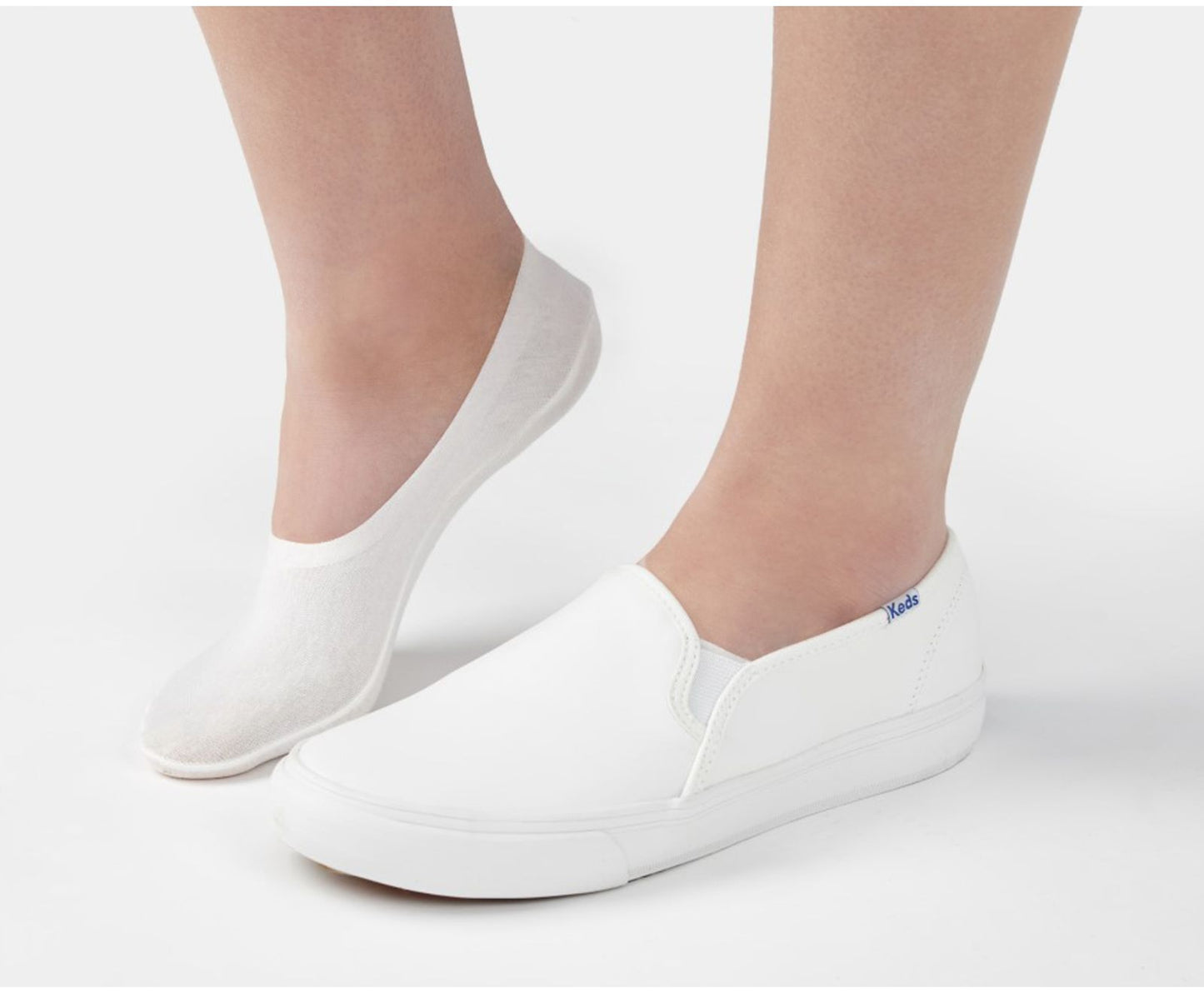 6PK Sneaker Liner White