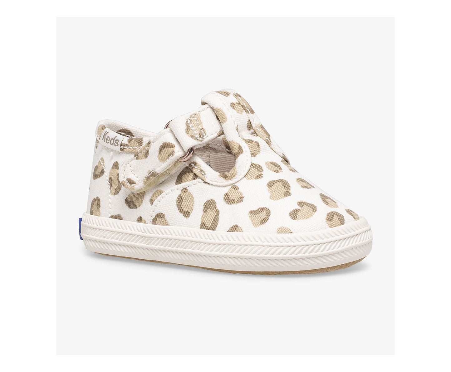 Little Kid's Champion Leopard Toe Cap T-Strap Leopard