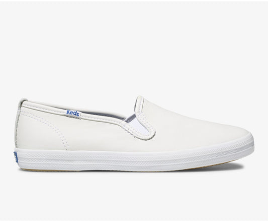 Champion Slip On Leather White