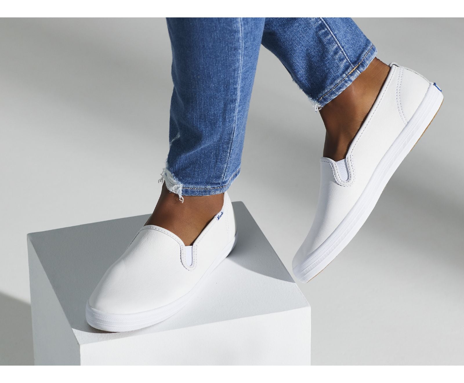 Champion Slip On Leather White
