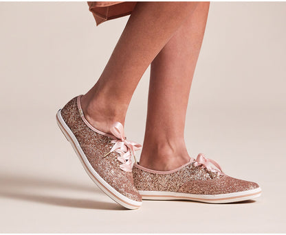 x kate spade new york Champion Glitter Rose Gold Glitter