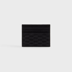 Kith Monogram Suede Card Holder - Black