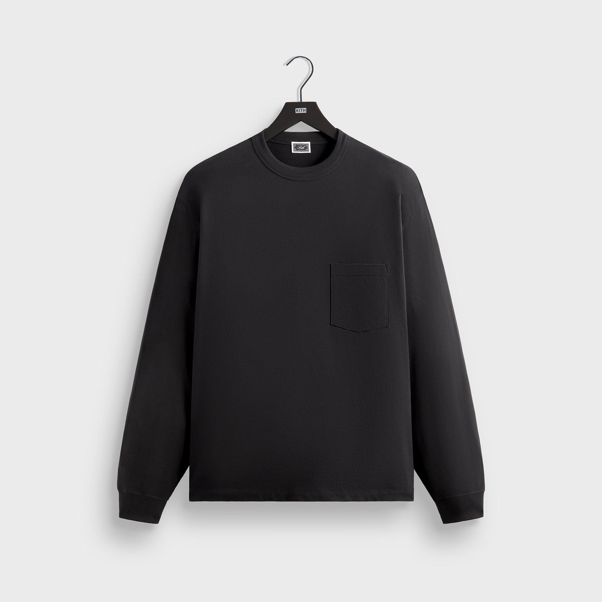 Kith Long Sleeve Leonard Pocket Tee - Black