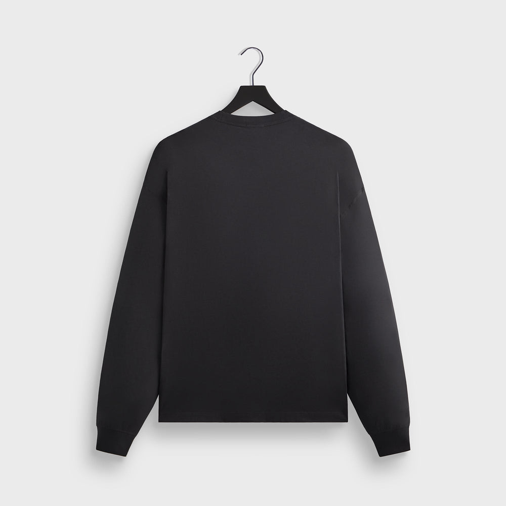 Kith Long Sleeve Leonard Pocket Tee - Carbon