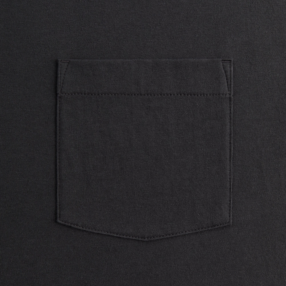 Kith Long Sleeve Leonard Pocket Tee - Carbon