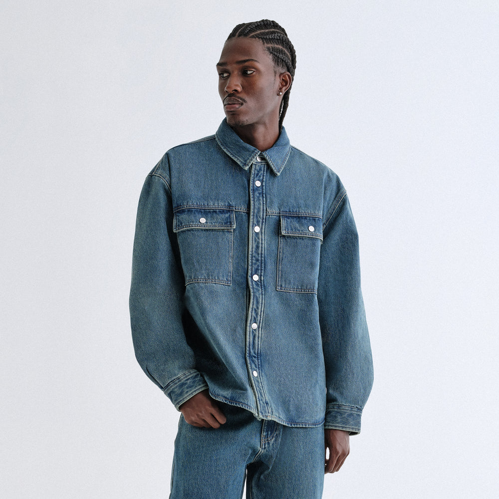 Kith Denim Apollo Shirt Jacket - Luka Wash