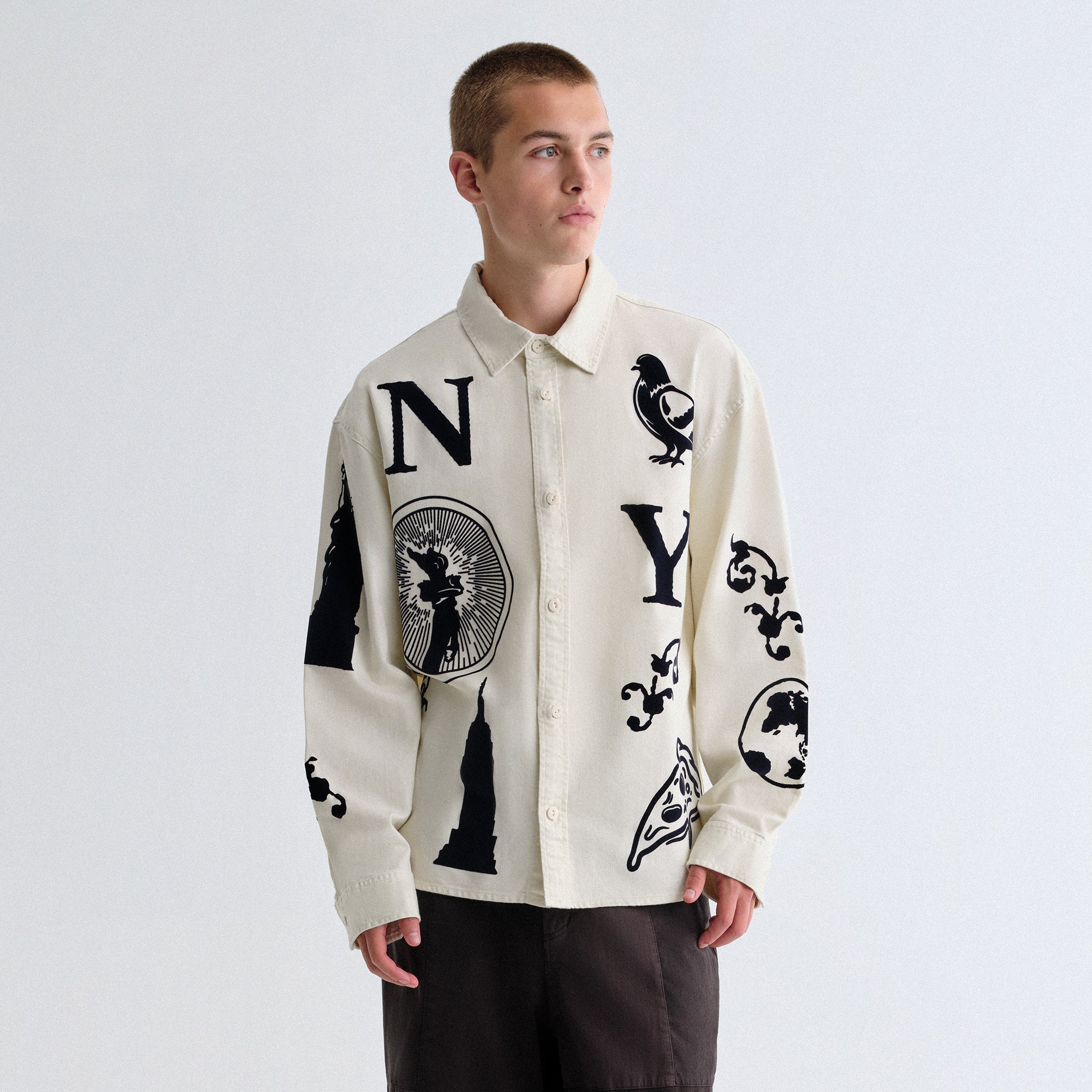 Kith Artisanal NY Graphic Apollo Shirt - Sandrift