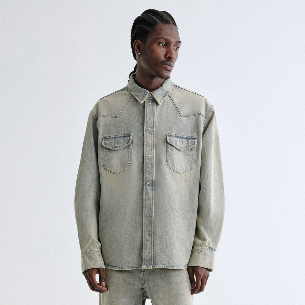 Kith Webster Denim Shirt - Keaton Wash