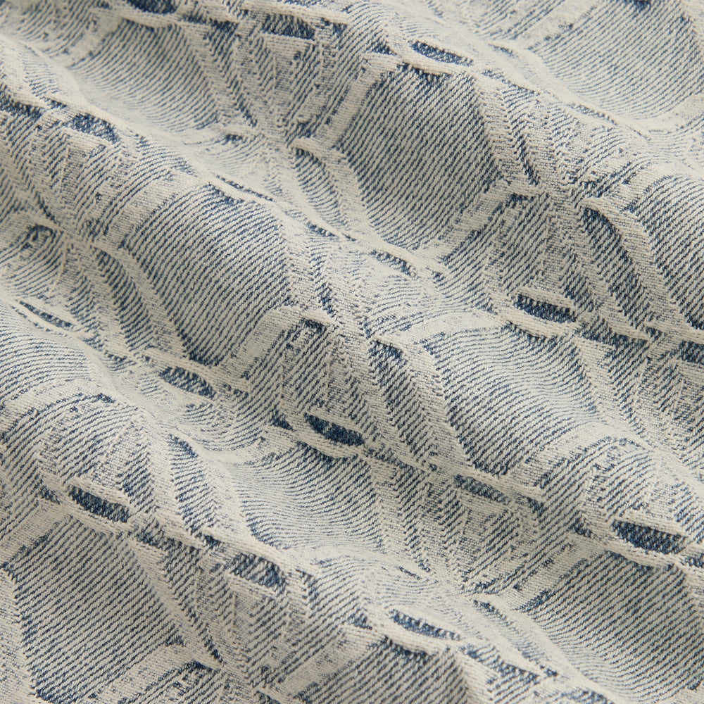 Kith Jacquard Crest Denim Apollo Shirt - Atom