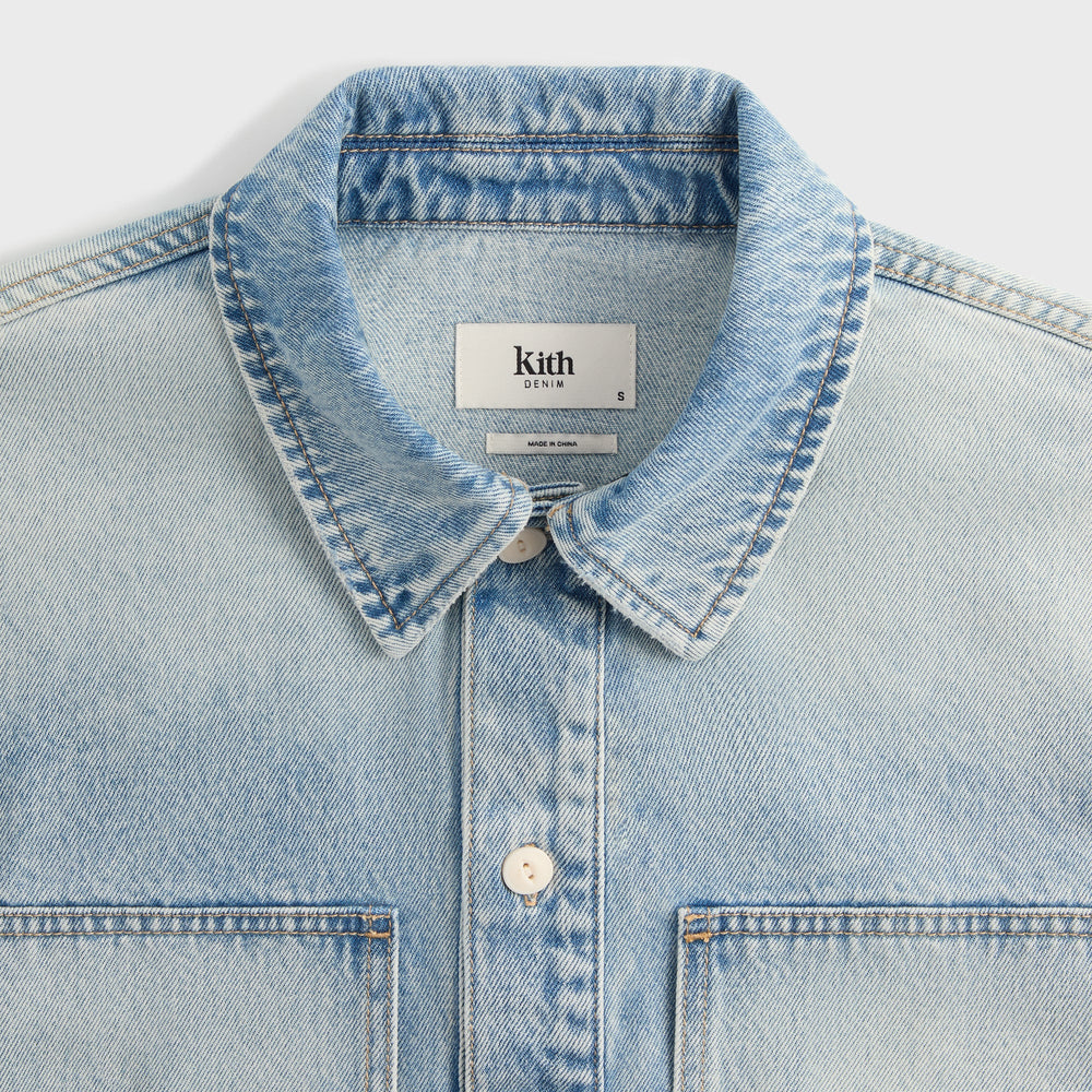 Kith Denim Paterson Pullover Shirt - Bailey Wash