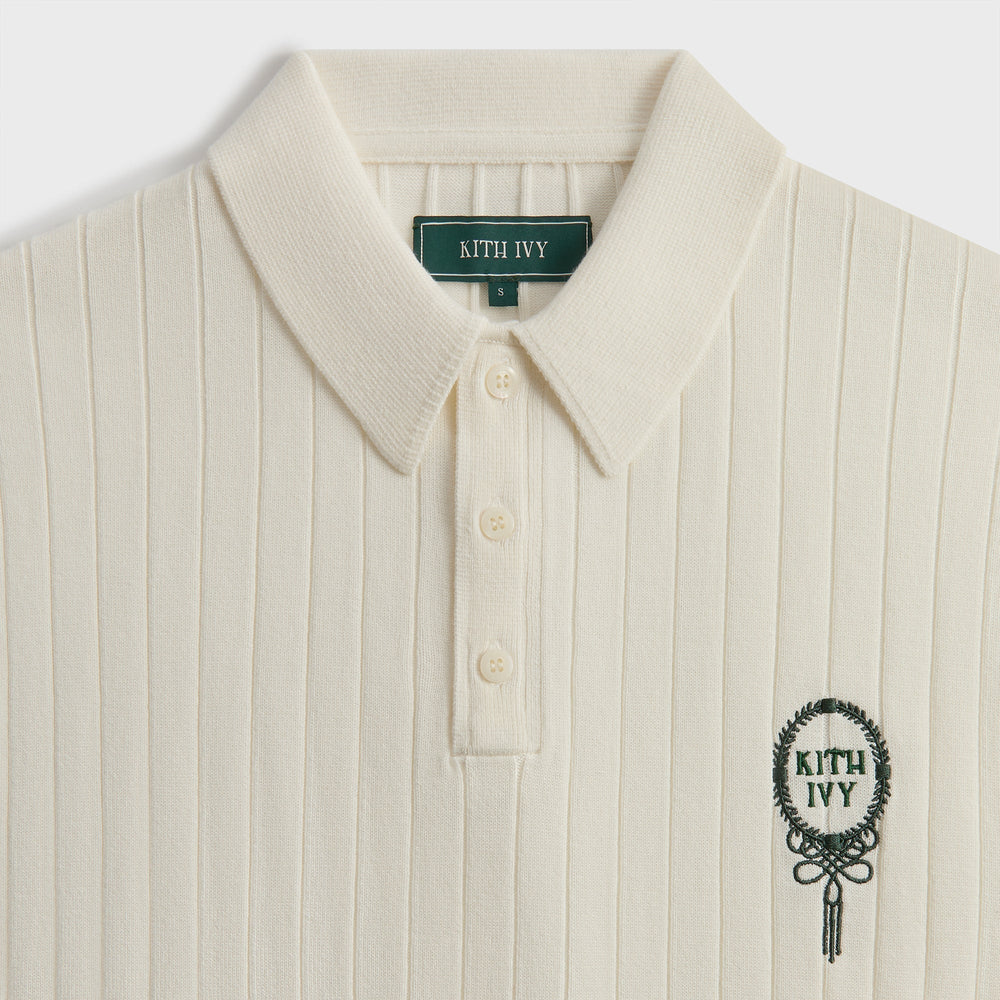 Kith Ivy Knit Tilden Polo - Sandrift