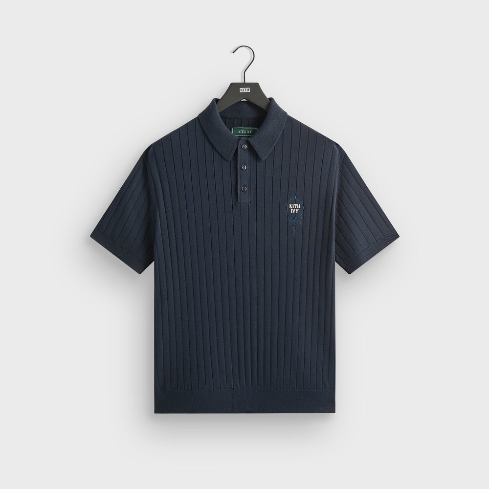 Kith Ivy Knit Tilden Polo - Nocturnal