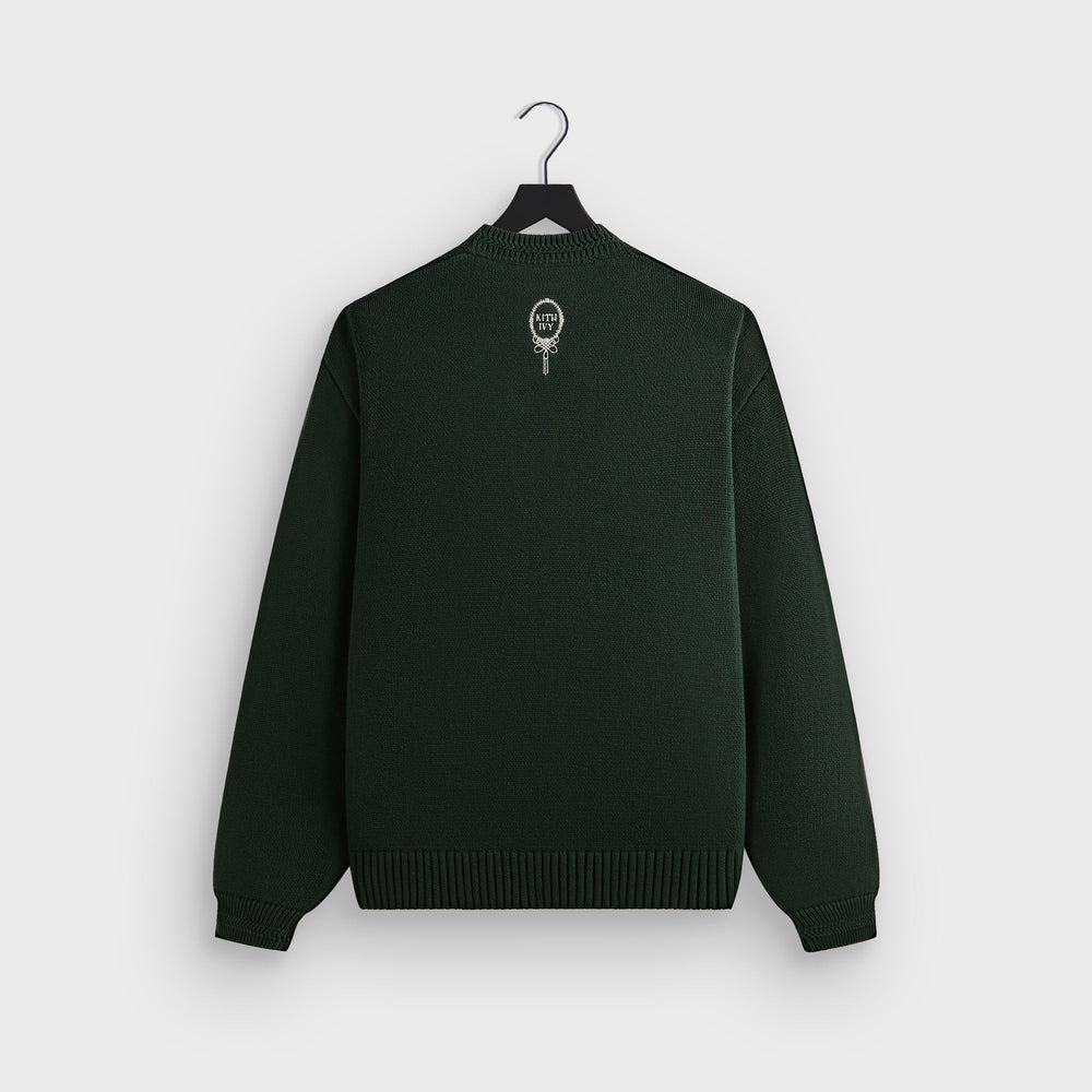 Kith Ivy Emblem Crewneck Sweater - Ivy Green